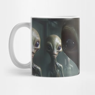 Smiling Ufo Creatures in Swamp Mug